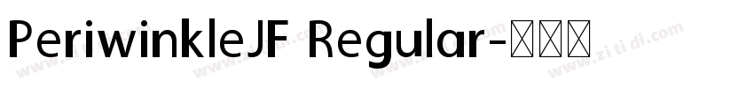 PeriwinkleJF Regular字体转换